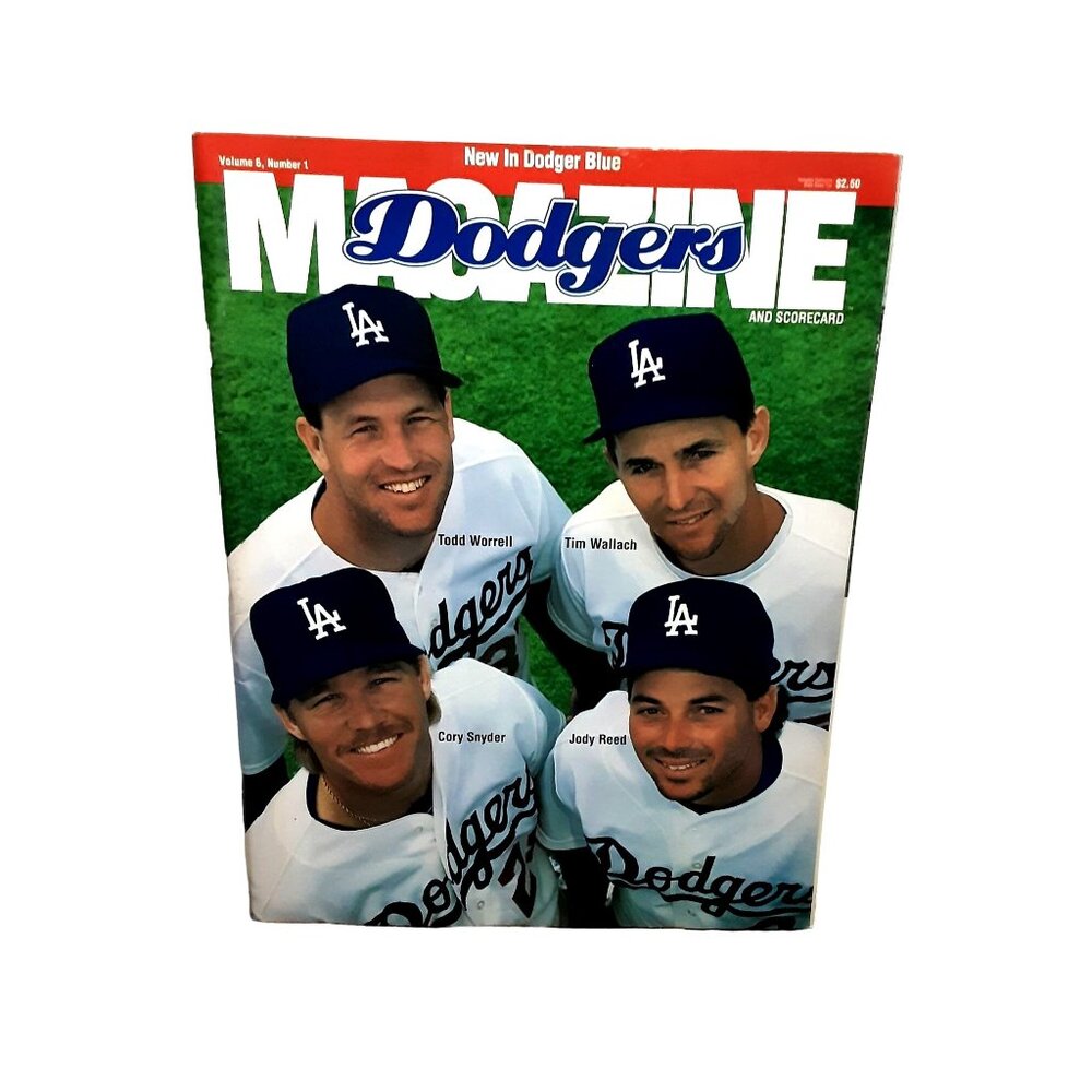 1993 Los Angeles Dodgers Cardinals Scorecard Magazine Wallach Snyder